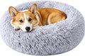 Medium Dog Bed, Washable Plush Donut Dog Bed, 28 Inch