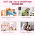 FEimaX Dog Surgery Recovery Suit Female and Male Spay with Pee Hole, Pet Body Suits for Puppy After Spayed, Neuter Surgical Onesie for Small and Medium Dogs Cats, Alternative Bandages E-Collar & Cone