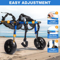 Dog Wheelchair for Back Legs with Upgraded All-Terrain Tires & Durable Bearings,Adjustable Dog Wheelchair for 11.8"-17.7