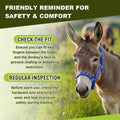 1 Set Mini Donkey Halter with Lead Rope Adjust
