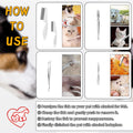 VEINARDYL 6 pcs Tick Removal Tool kit for Pets, 3 Stainless Steel Tick Tweezers with Storage Pouch and 2 Tick Comb Grooming Tools for Cats & Dogs Safe Tick Control Puller for Removal of Ticks Fleas