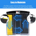 AQUANEAT Fish Tank, 1.2 Gallon Aquarium, Small Betta Fish Tank Starter Kit with LED Light and Water Filter Pump, Rectang