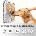 Kactoily Stainless Steel Lick Mat for Dogs and Cats, Large Slow Feeding Licking Pad with 46 Suction Cups, Wall/Floor/Crate Mounting, Peanut Butter Licking Pad for Boredom Reducer and Anxiety Relief