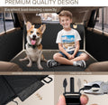 SHARLOVY Back Seat Extender for Dogs, Heavy Duty Dog Car Seat Cover for Back Seat and Aggressive Chewer, Large Hard Bott