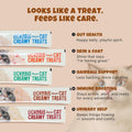 Havira Healthy Lickable Creamy Cat Treats Hairball Control – Chicken & Cat Grass Flavor Squeeze Treats with Psyllium Hus