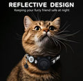 Smart GPS Cat Tracker Collar with QR Code - Waterproof Pet Locator for Small to Large Cats - Compatible with Apple Find My - No Monthly Fees - Advanced Tracking Solution