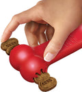 KONG Goodie Bone - Classic Durable Natural Rubber Dog Bone, Supports Mental Engagement - Treat Dispensing - Red - for Medium Dogs