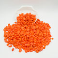 Orange Pebbles for Crafts, 0.9 Pound Natural Polished Aquarium Gravel, Decorative Pebbles for Indoor Plants, Turtle Tank