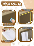 136x12in Cat Scratch Furniture Protector - Specially Designed for Leather Furniture, Transparent Cuttable Anti-Scratch Couch Protector, No Pins