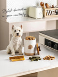 Miamolo Dog Treat Container with Lid, Airtight Dog Treat Jar for Countertop