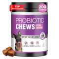 TTLXRL Probiotics for Dogs 200pcs Dog Probiotics for Digestive Health Digestive Enzymes and Prebiotic, Probiotic Chews for Dogs Support Gut Health, Relieve Diarrhea, Itchy Skin, Enhance Immunity