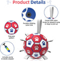 Diman Dog Balls,6 Inch Balls for Dogs with Straps, Dog Soccer Ball