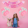 Dog Birthday Bandana Hat Girl Dogs Birthday Party Supplies Red Bowtie Dogs Tutu Skirt for Girl Dog Birthday Decorations