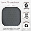 Pet Feeding Mat, Waterproof Anti-Slip Placemats for Dog Cat Bowl Silicone Pet Food Mat, Raised Edge Prevent Spills on Fl