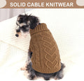Dog Sweaters for Small Dogs Dog Clothes for Winter Solid Knitted Puppy Clothes Warm Chihuahua Sweater Turtleneck Pullove