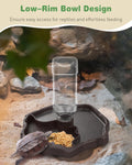 Pawfly Automatic Reptile Water Feeder, Tortoise Water Bottle, Turtle Food and Water Bowl, Water Dispenser for Snake Bear