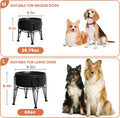 Elevated Dog Bowls, Ceramic Raised Dog Bowl Set with Anti-Slip and Non-Tip Metal Stand, 2 Pack Pet Food and Water Feedin
