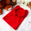 Clysee Winter Dog Hats Quiet Ears for Dogs Ear Muffs Pet Neck Warmer Scarf Hoodie Noise Protection Cover Beanie Head Wrap Costume for Pet Dog Cats(Red,M)