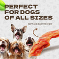 KUADELRO Chicken Jerky Dog Treats, Real Chicken Strips Dog Training Treats Soft Rawhide-Free Chews Healthy Snacks for Small Medium Large Breed 10.58oz