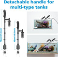 fishkeeper 6 in 1 Electric Aquarium Gravel Cleaner, Fish Tank Cleaner Kit