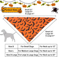 ADOGGYGO Halloween Dog Bandanas, Reversible Bat Pumpkin Dog Scarf