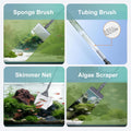 Carefree Fish 4IN1 Aquarium Cleaning Tools Long Handle Algae Scraper