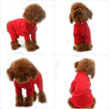 Lovelonglong Four Feet Dog Lightweight Pajamas, Pure Cotton Dog Jumpsuits 4 Legs Dog Onesies T-Shirt Stylish PJS Puppy C