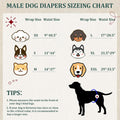Reusable Dog Diapers Male, Premium Washable Belly Bands for Dogs, Pack of 5, High Absorbing Small Dog Wraps for Doggie & Puppy in Incontinence or Excitable Urination and Training(S)