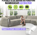 JINVOGREEN Large Cat Scratch Furniture Protector, 18 Pcs Clear Anti Cat Scratch Protector, Self-Adhesive Furniture Cat Scratch Protector, 17in