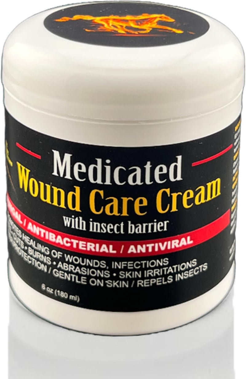 E3 Medicated Wound Cream for Horses, Dogs, Rabbits - Hot Spot Treatment Ointment - Dog Hot Spot Remedy & Paw Care - Non 
