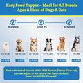 Wild Alaskan Salmon Oil for Dogs & Cats - Pure Liquid Fish Oil Skin Coat Supplement with Omega 3 6 9 Food Topper, Dry It