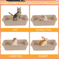 Ramede 30 Pack Disposable Litter Box 16.7 x 12.8 x 4.1 Inch Cat Litter Tray