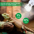 UVB Bulb 5.0 UVA UVB Reptile Light Bulb, 13W UVB Light for Reptiles UVB Lamp for Turtle Frog Snake Chameleon Ball Python