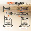 VEVOR Freestanding Saddle Stand, 30 x 30 x 68.5 in, 3 Tiers Saddle Rack, Heavy Duty Saddle Blanket Holder with Removable