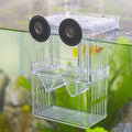 Senzeal Aquarium Fish Breeder Box Plastic Fish Isolation Breeding Box Hatching Incubator Box for Baby Fishes Shrimp Clow