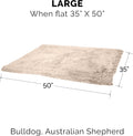 Furhaven Waterproof Throw Blanket for Dogs & Indoor Cats, Washable - Shaggy Plush Calming Long Faux Fur & Velvet Dog Bla
