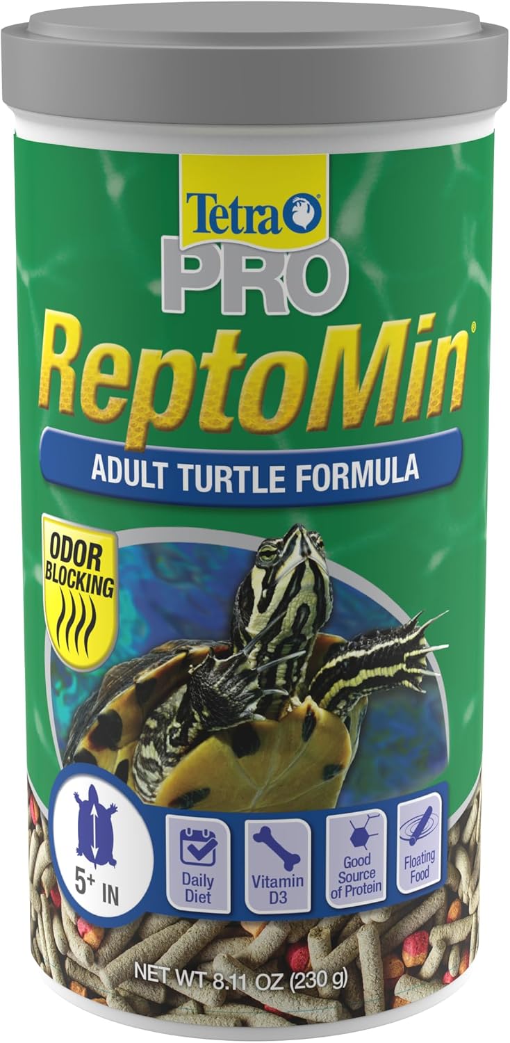 Tetra ReptoMin Pro Sticks Floating Food for Adult Aquatic Turtles, 8.11 oz