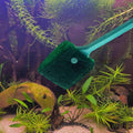 3 PCS Double-Sided AOODOOM Aquarium Fish Tank Algae Cleaning Brush with Non-Slip Handle, Sponge Scrubber Cleaner for Gla
