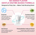 Dental Care Kit – Cat Toothbrush and Toothpaste – Enzymatic & No Added Flavor – Fights Plaque, Tartar & Bad Breath – Soft-Bristled Toothbrush & Finger Brush – For Sensitive Cats & Kittens, 1.06 oz