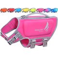 VIVAGLORY High Buoyancy Dog Life Vest, Swimming Vest with Handle, Dog Life Jacket for Swimming & Boating, Buoyancy for Puppy Doggy, M, Pink