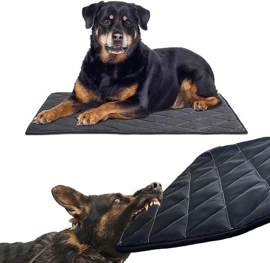 Chew Proof Dog Crate Pad, Indestructible Kennel Mat for Aggressive Chewers