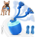 Interactive Dog Toys, Automatic Moving and Rolling Dogs Toy with Rope for Medium/Large Dogs, Interactive Dog Ball to Kee