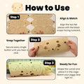Guinea Pig Tunnel, Washable Felt Hideout, Cavyhead Design，Beige