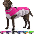 OUOBOB Dog Winter Jacket Cozy Reflective Waterproof Windproof Warm Pet Garment,Comfortable Cold Weather Fleece Apparel Outfits with Zipper Closure for Small Medium Large Dogs Puppy Walking,X-Large