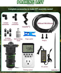 Automatic Reptile Mister System, Misting System with Timer, Reptile Humidifiers Quiet Pump Expandable to 10 Fine Mist No