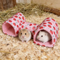 Guinea Pig Hideout Tunnel，Hamster Bed Small Animal Hideaway Tube House for Rat Mice Parrot Chinchilla Hedgehog Flying Sq