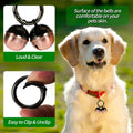 Bells for Dog Collars with Easy Clip Clasps, Suitable for Medium to Large Dogs, Extra Loud Pet Tracker, Durable Collar C