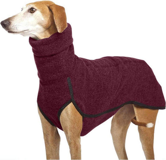 Esobo Fleece Dog Apparel Winter Warm Dog Coat Doggie Turtleneck Cozy Jacket Soft Shirt Vest Stylish Pet Outfits for Smal