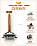 CHILLPLN Cat Brush for Long Haired Cats - Double Sided Dematting Undercoat Rake for Persian, Ragdoll, Maine Coon - Professional Grooming Tool to Remove Mats, Tangles & Shedding - Skin-Safe Teeth