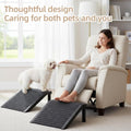 Dog Ramp for Stairs – Non-Slip Pet Steps with Locked-in Carpet & Iron Frame, Helps Senior Dogs & Small Breeds Climb Safe